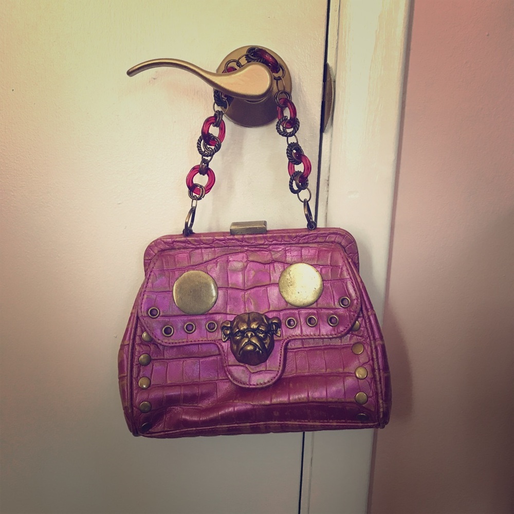 Vintage Betsey Johnson Bulldog Purse
